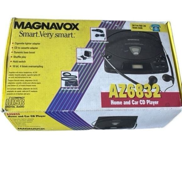 Magnavox AZ6832 Vintage Home And Car CD Player *Read* - Picture 8 of 9